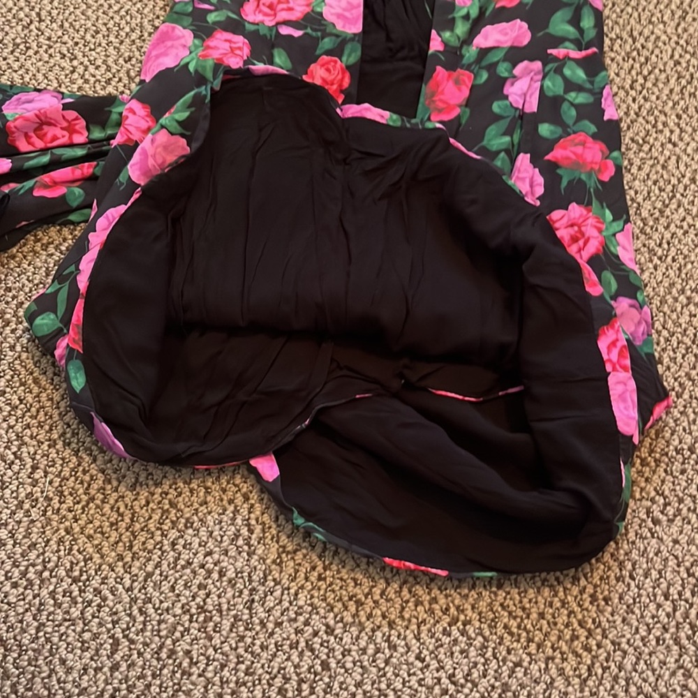 Lovers + Friends Floral Mini Dress - Black and Pink - Picture 9 of 10